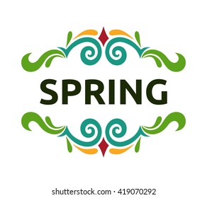Spring Logo Template