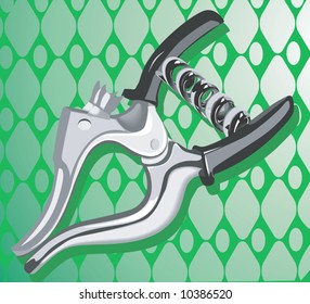  spring metallic pliers	