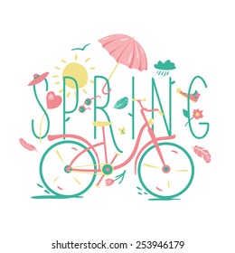 Spring mood. Vector design