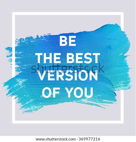 Spring Motivation Typographic Poster. Square Acrylic Stroke Card. Text Lettering of an Inspirational Saying. Quote Typographical Template, Vector Design.