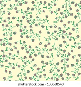 Spring motives. Seamless vector pattern.