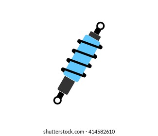 spring motor spare part garage automotive repair dealer image vector icon