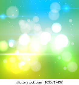 spring nature bokeh background with a green, summer, fresh environment