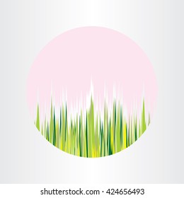 spring nature grass circle abstract background design