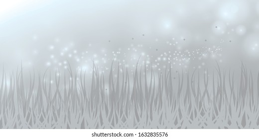 Spring nature grass gray background