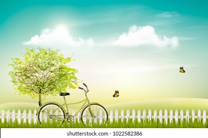 Paisaje Primavera Stock Vectors Images Vector Art Shutterstock