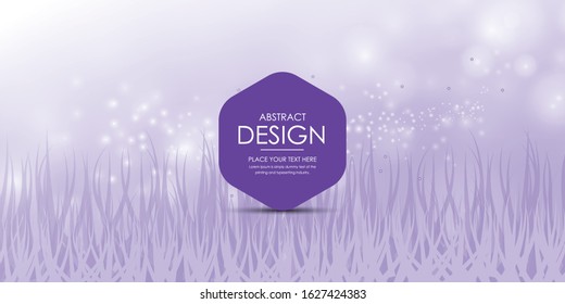 Spring nature purple background grass