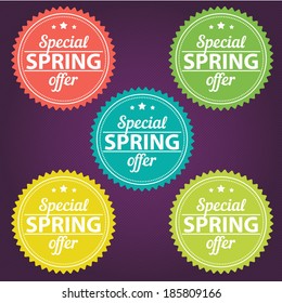 Spring Offer Stickers