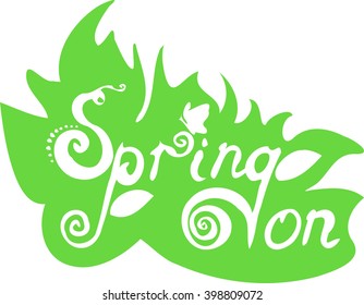 Spring on logo