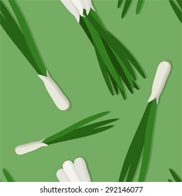 Spring onion seamless vector background