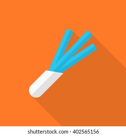 Spring onions icon, Vector flat long shadow design. EPS10
