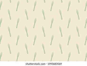 Spring onions pattern wallpaper. Spring onions symbol vector. 