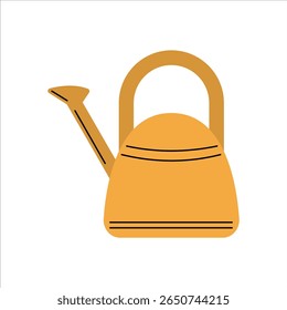 Spring Orange Watering Can for spring themed projects