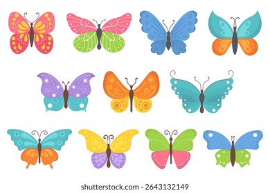 primavera ao ar livre preenchida com borboletas vibrantes asas vibrantes beleza pacífica decorativa inseto arco-íris mosca fauna diversidade elegante vida selvagem verão natureza colorida ilustração

