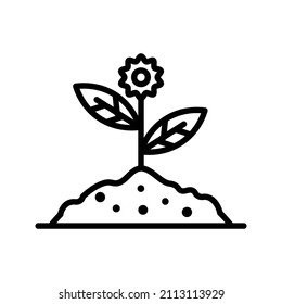Ilustración vectorial de contorno de primavera