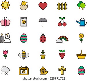 SPRING outline icons