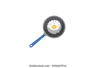 Spring Pan Flower Vector Icon