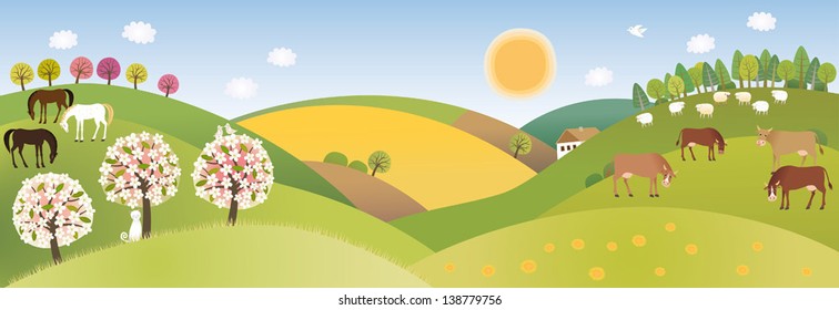 Spring panorama