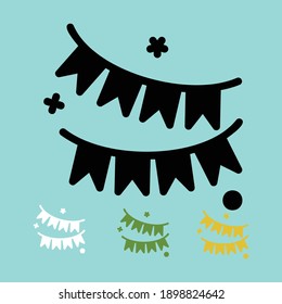 Spring Party icon in three different colors