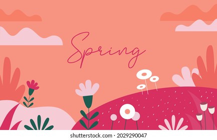 Spring Pastel Color Background Illustration Vector