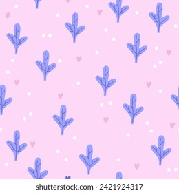 Spring pattern with branches. Printing on fabric and paper is possible. Vector illustration