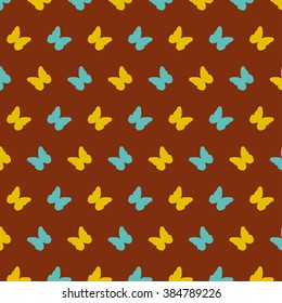 Spring Pattern with Butterflies