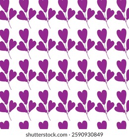  Spring pattern with cute doodle flowers 