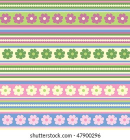 spring  pattern, seamless, vector