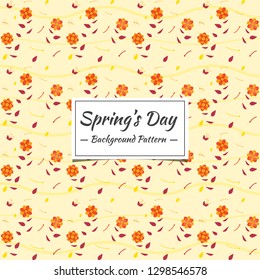 Spring pattern with small flower. Motifs scattered random. Elegant template for fashion prints.