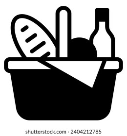 Spring picnic Vector object illustration