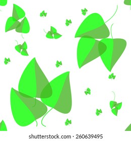 Spring picture, pattern, fresh green leaves on a white background