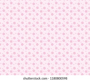 Spring pink cherry blossoms background
