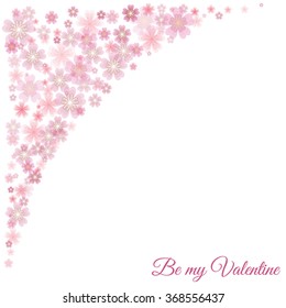 Spring pink cherry blossoms background