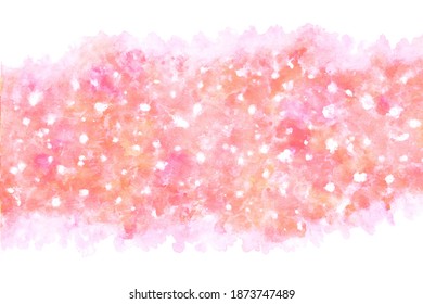 spring pink color wave splash abstract or natural vintage watercolor hand paint background, vector illustration