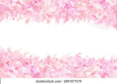 spring pink color wave splash abstract or natural vintage watercolor hand paint background, vector illustration