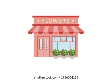 Spring Pink Florist Vector Icon