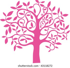 spring pink tree