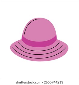 Spring Pink Wide Brim Hat