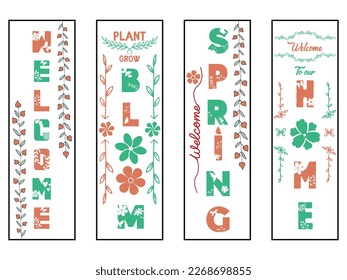 Spring porch sing design template
