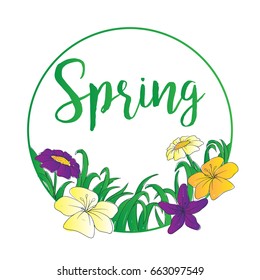 Spring poster illustration