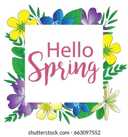 Spring poster illustration