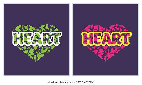 Spring Prints Typography Letters Decoration