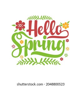 Spring Quotes SVG design vector