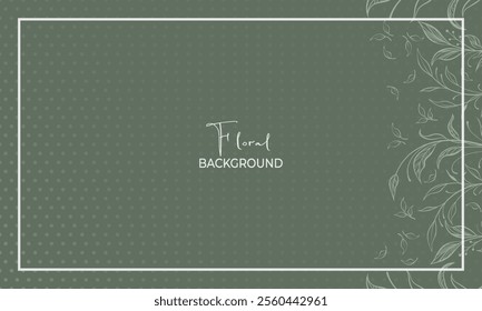 Spring rectangular festive banner and holiday seasonal floral template.