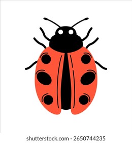 Spring Red Ladybug Insect para projetos temáticos de primavera