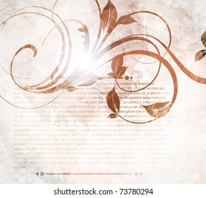 Spring retro floral background. eps 10.