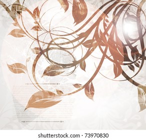 Fondo floral retro de primavera. 10.