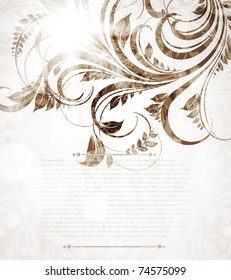 Fondo floral retro de primavera. 10.