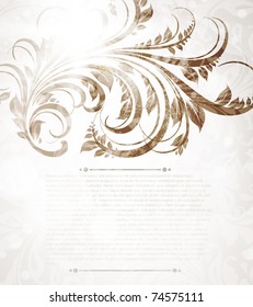 Spring retro floral background. eps 10.