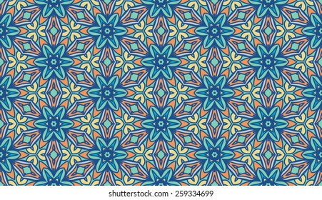 Spring retro pattern, abstract seamless background, fashion fabric